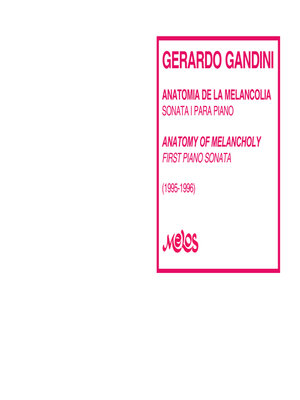 cover image of Anatomía de la melancolía